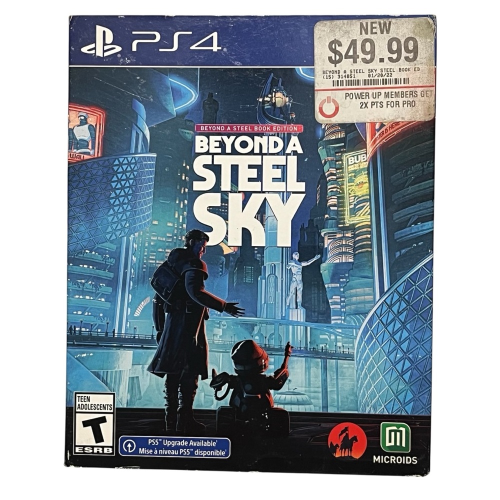 Beyond a Steel Sky Steel Book Edition PS4 PlayStation No Manual